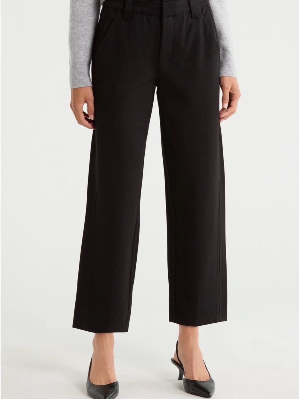 Wit & Wisdom Women’s Black Tailored Tapered Pants